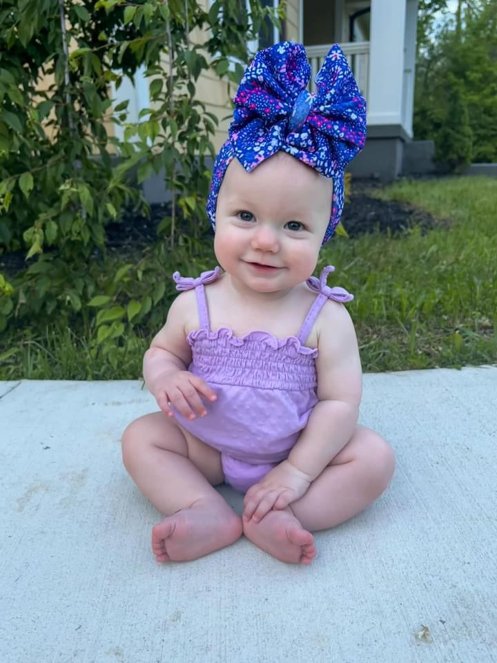 white messy head wrap