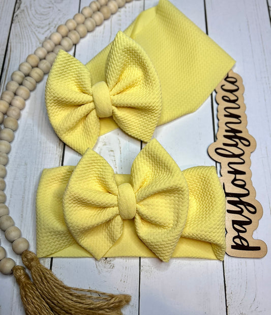 pastel yellow basic wrap